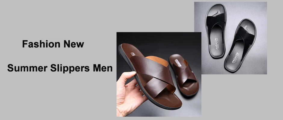 Men Sandals Non-slip Summer Flip Flops High Quality Outdoor Beach Slippers Casual Shoes Cheap Men's shoes