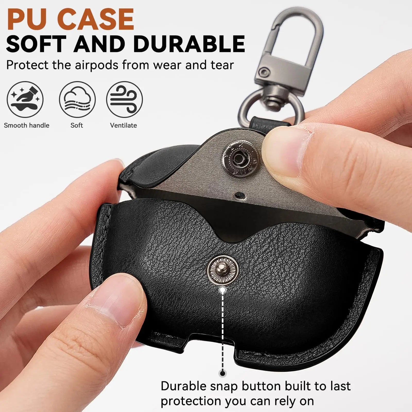 for Apple Airpod Pro 3 Case 2025 Leather Wireless Charging Protective Headphone Case Cover Leather Case for Airpods Pro 3rd Gen