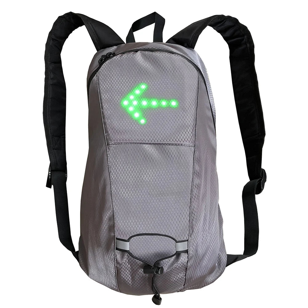Backpacks Men Bicycle Cycling Bag Wireless Remote LED Turn Signal Light Designer Knapsack Male Rucksuck Men‘s Travel Backpack