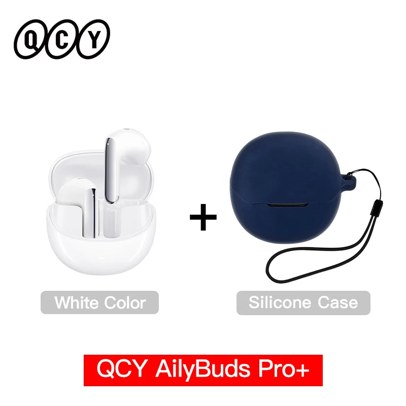 QCY HT10 AilyBuds Pro+ ANC Bluetooth Wireless Earphone Adaptive AI Audio Hi-res LDAC Earbuds ANC dual Connection Headphone