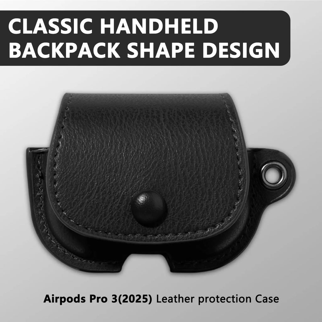 for Apple Airpod Pro 3 Case 2025 Leather Wireless Charging Protective Headphone Case Cover Leather Case for Airpods Pro 3rd Gen