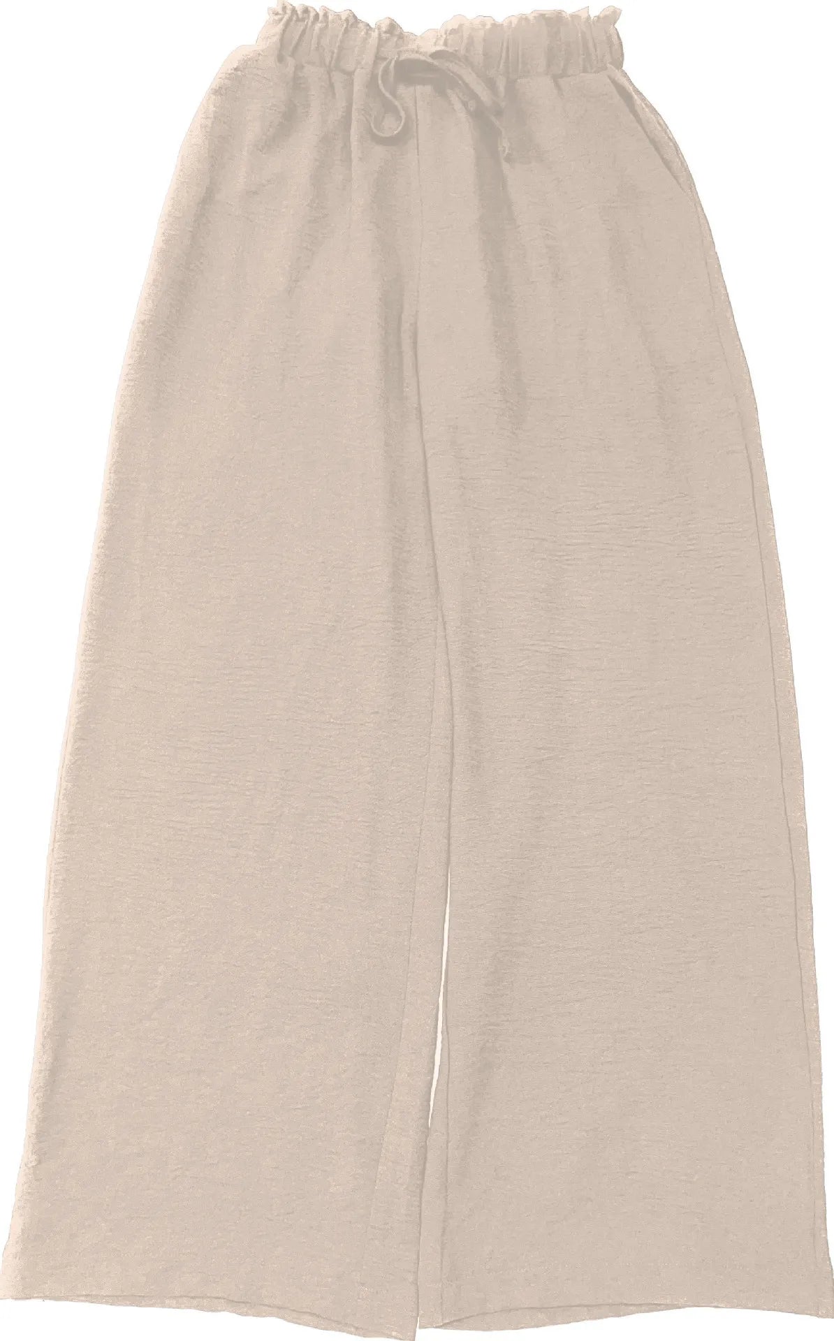 2025 Cross border Women's Four Seasons Wide Leg Loose Drawstring Casual Fashion Pants