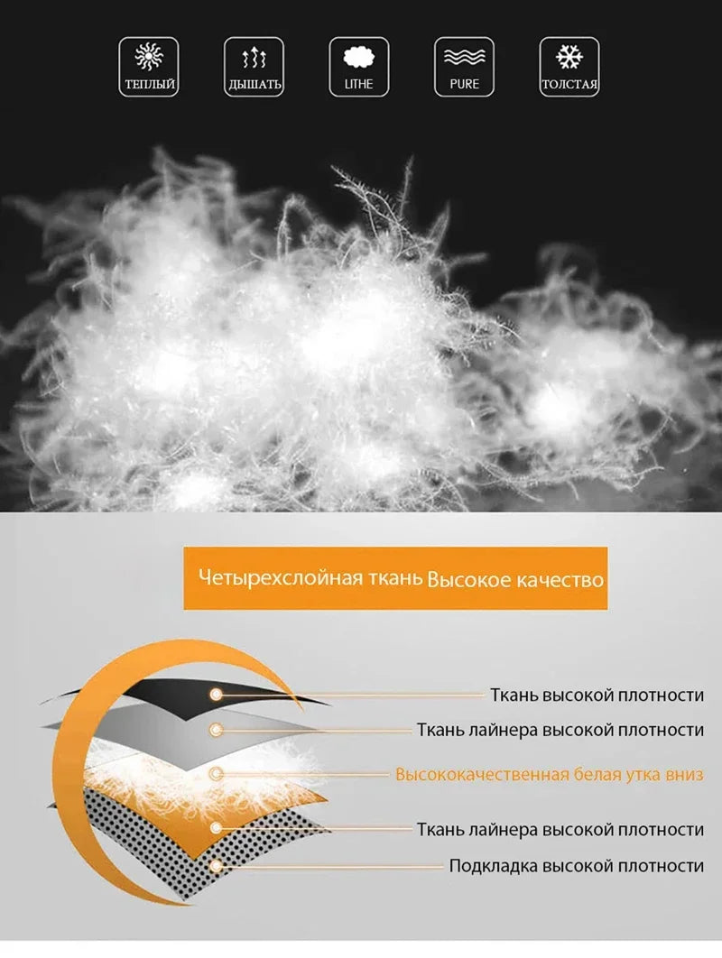 New Thermal Winter Skiing Down Jacket Ski Suit Men Snowboard Bibs Pants Warm Set Male Snowmobile Clothing For Wear Overalls