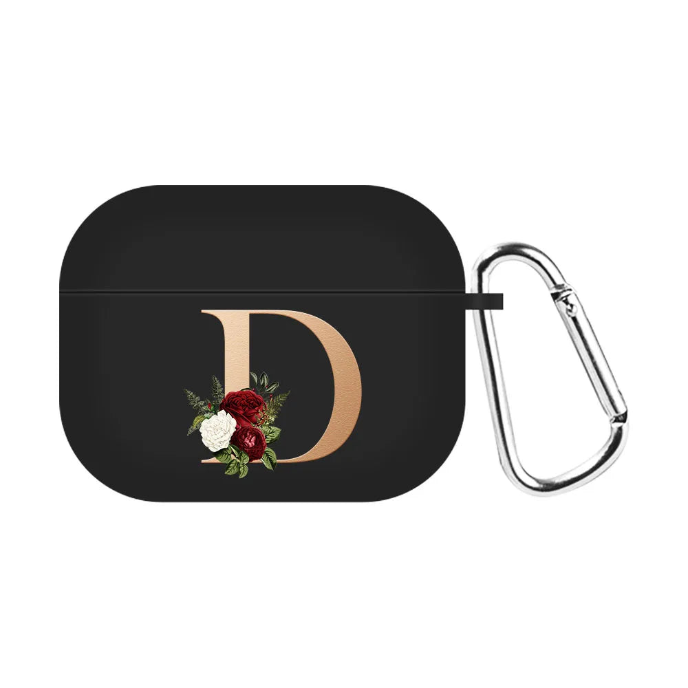 For Airpods Pro 2 USB C Case Silicone Letters Earphone Case For Apple AirPods  4 2nd Generation Pro2 Funda Headset Sleeve Case