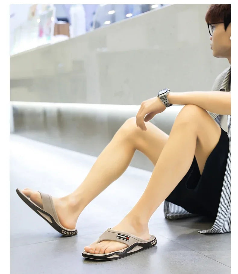 New 2026 Flip Flops For Man Flip-Flops Sports Beach Sandals Men Casual Fashion & Trend Comfortable Shoes House Home Outdoor