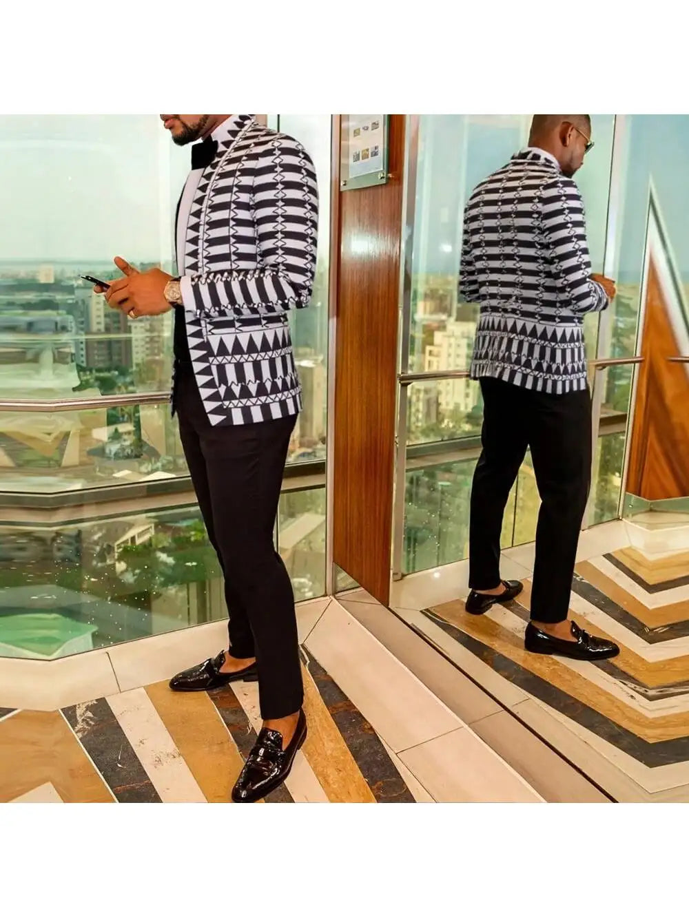 Blazer for Men Notched Jacket Casual Business Jackets Sports Coats Slim Fit Plus Size Blazer