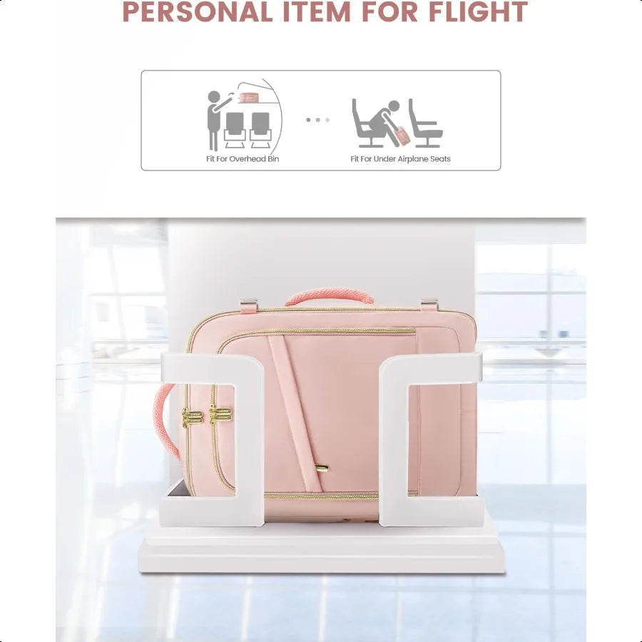 Travel Backpack for Women 40L Carry On Backpack for Airplanes Personal Item Bag for Airlines Fits 17 inch Laptop TSA Appd Lage
