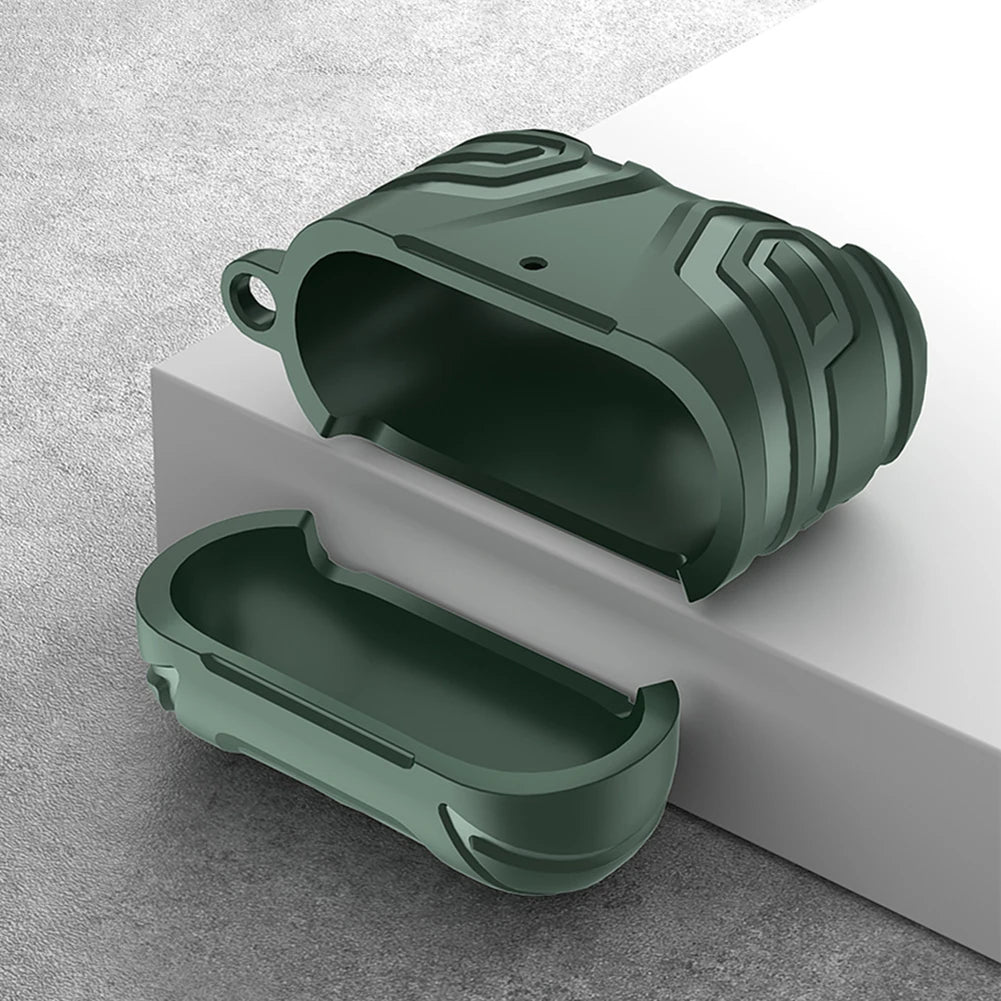 TPU Case for AirPods 4 2024 Protective Cover with Carabiner Anti-Drop Shockproof and Dustproof Design