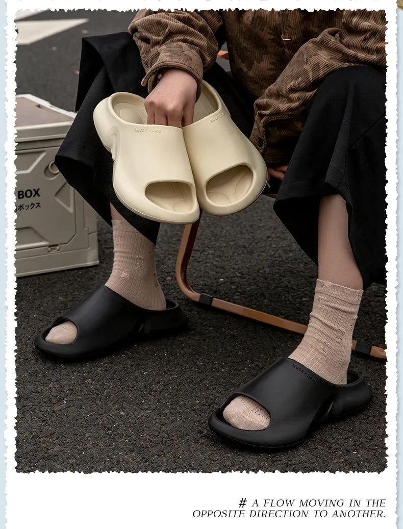 LItfun Fashion Men Sandals Large Size Indoor Outdoor Slippers Non-Slips Casual House Shoes Men Classic EVA Slippers Beach Shoes