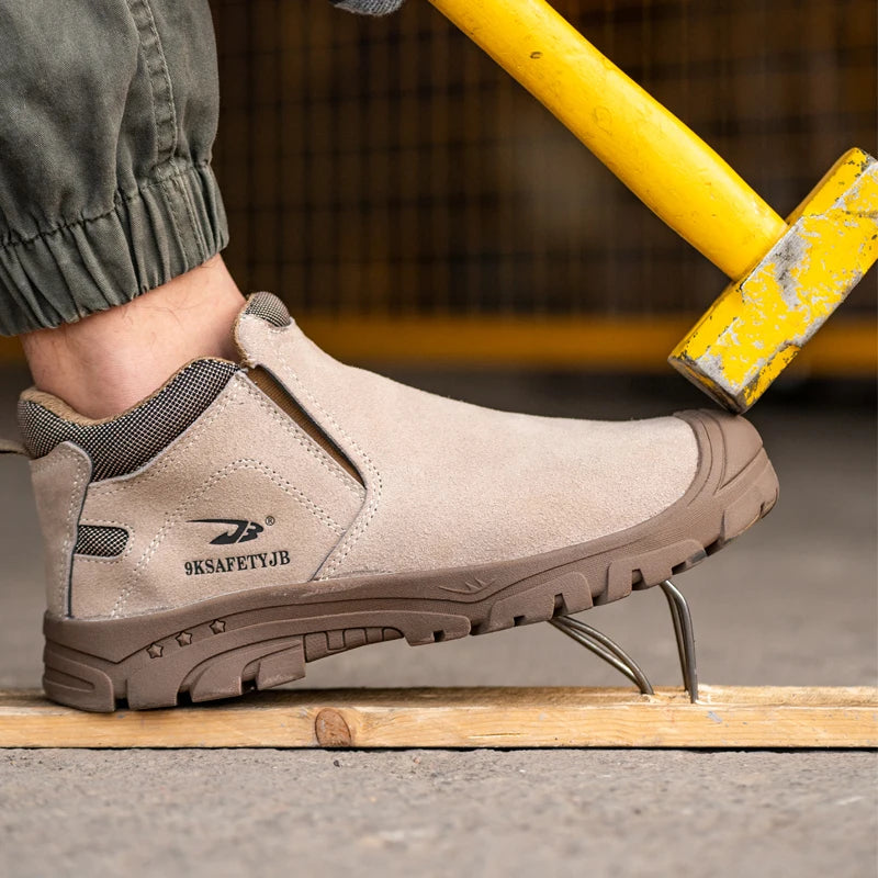 Composite Toe Light Weight Safety Shoes Comfortable Soft Work Sneakers Wear-resisting Anti-Puncture Low Top Casual Walking Shoes