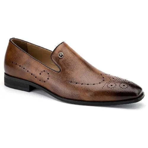 Men's Genuine Leather Loafers Stylish Wedding & Formal Dress Shoes for Parties & Special Occasions