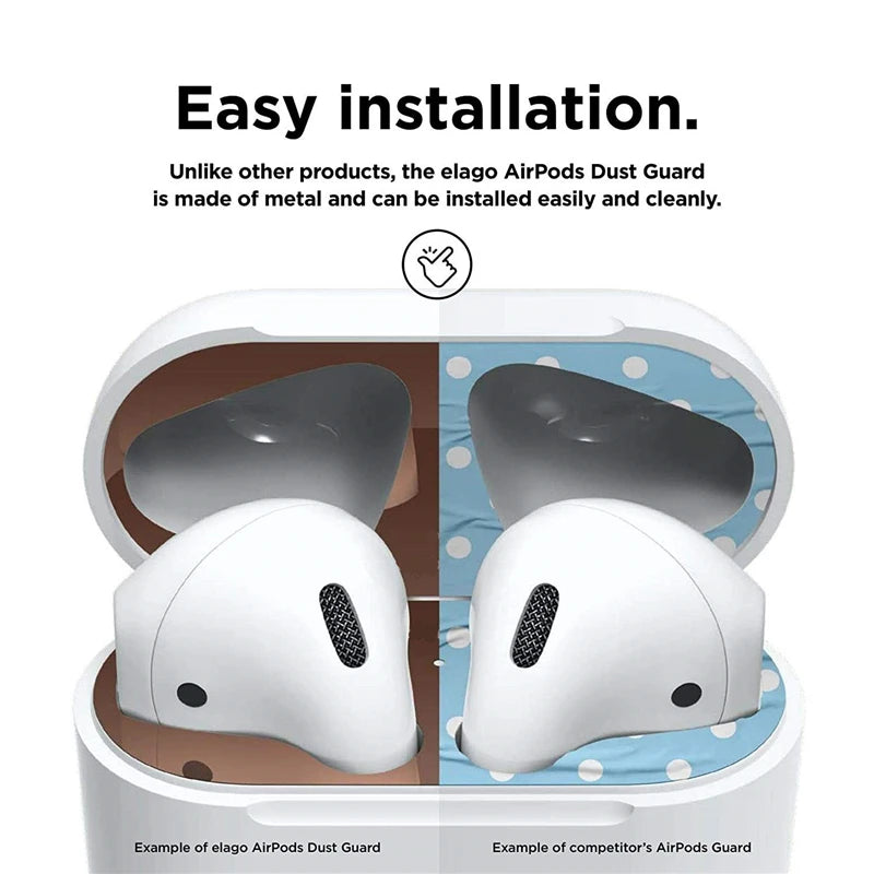 Metal Dust Guard Sticker for Apple AirPods Pro 2 Case Dust-proof Cover Sticker Anti-scratch Earbuds Film for Airpods 3 Pro 2 1