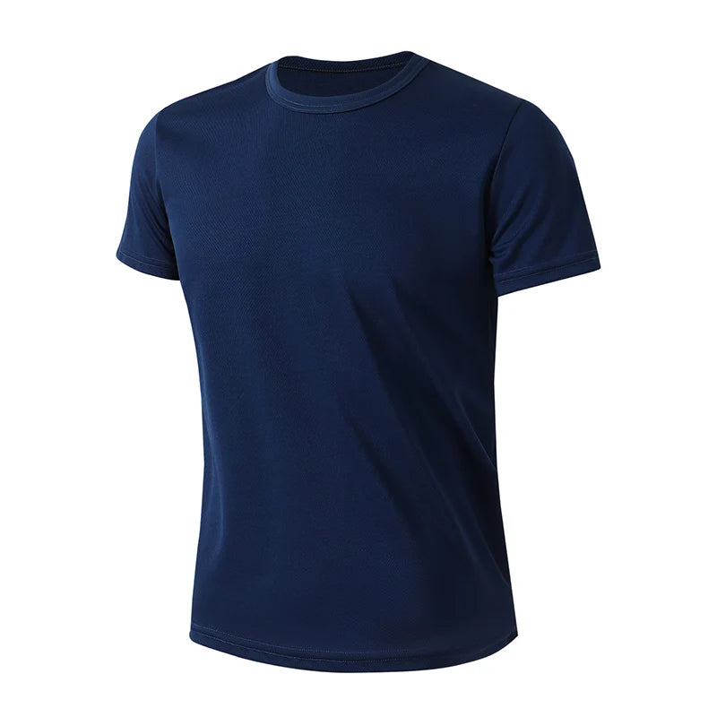 1/4/6 Pcs Summer Teenagers Aged 13-16 Solid Color Quick drying Short sleeved T-shirt Men's Loose Casual Sportswear Sizes 160-175
