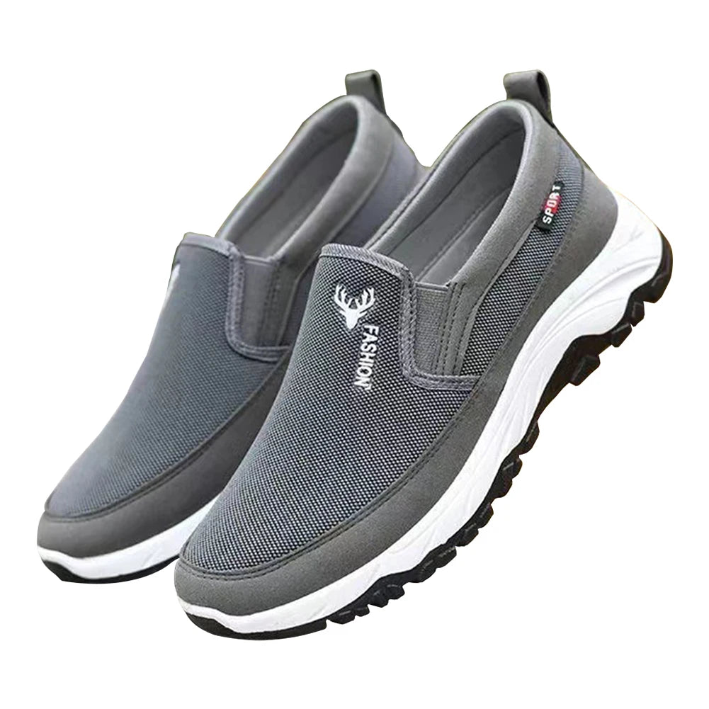 Men Orthopedic Travel Plimsolls Breathable Casual Travel Shoes Non-Slip Comfortable for Outdoor Activity Hiking Walking