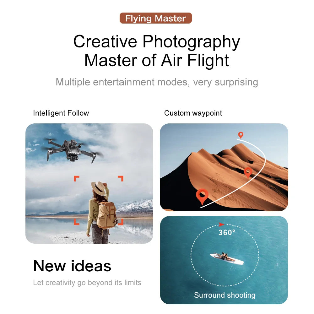 For Xiaomi V198 MAX GPS Drone  8K HD Aerial Photography Dual Camera Brushless Quadrotor Laser Obstacle Avoidance  Aerial Optical