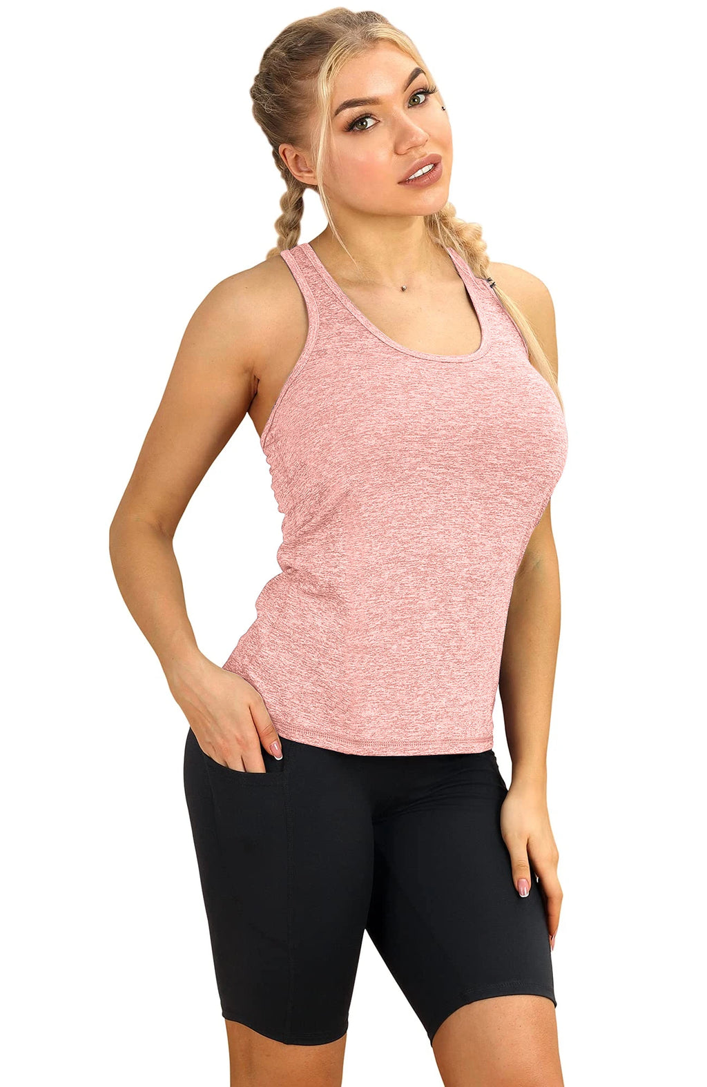 3 Pcs Women Sport tank Tops Loose Yoga Tops Quick Dry Workout Sport Tops For Women Fitness Sport Yoga Shirt