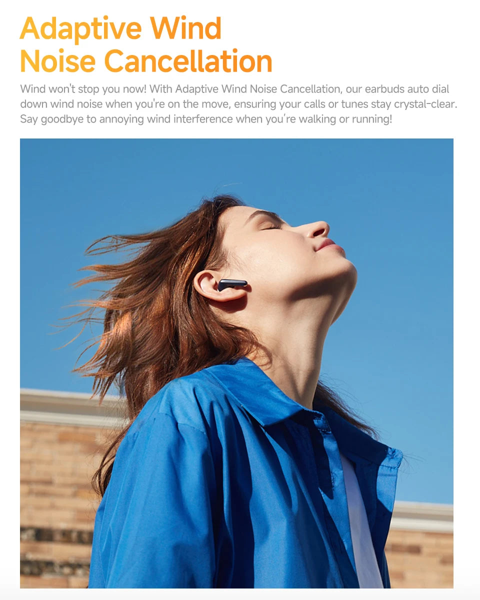 QCY HT10 AilyBuds Pro+ ANC Bluetooth Wireless Earphone Adaptive AI Audio Hi-res LDAC Earbuds ANC dual Connection Headphone