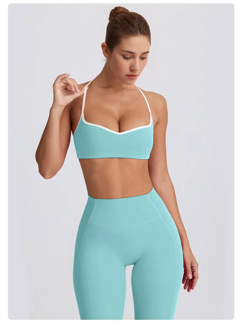 2 Pieces Tracksuit Women Yoga Set Nude Feeling Workout Set Gym Clothes Push Up Fitness Running Sportwear Sport Bra Leggings Suit