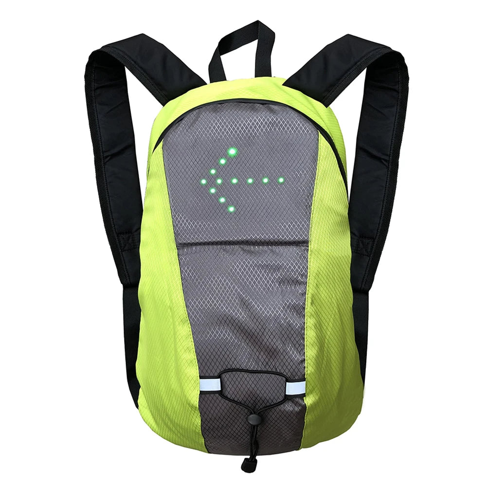 Backpacks Men Bicycle Cycling Bag Wireless Remote LED Turn Signal Light Designer Knapsack Male Rucksuck Men‘s Travel Backpack