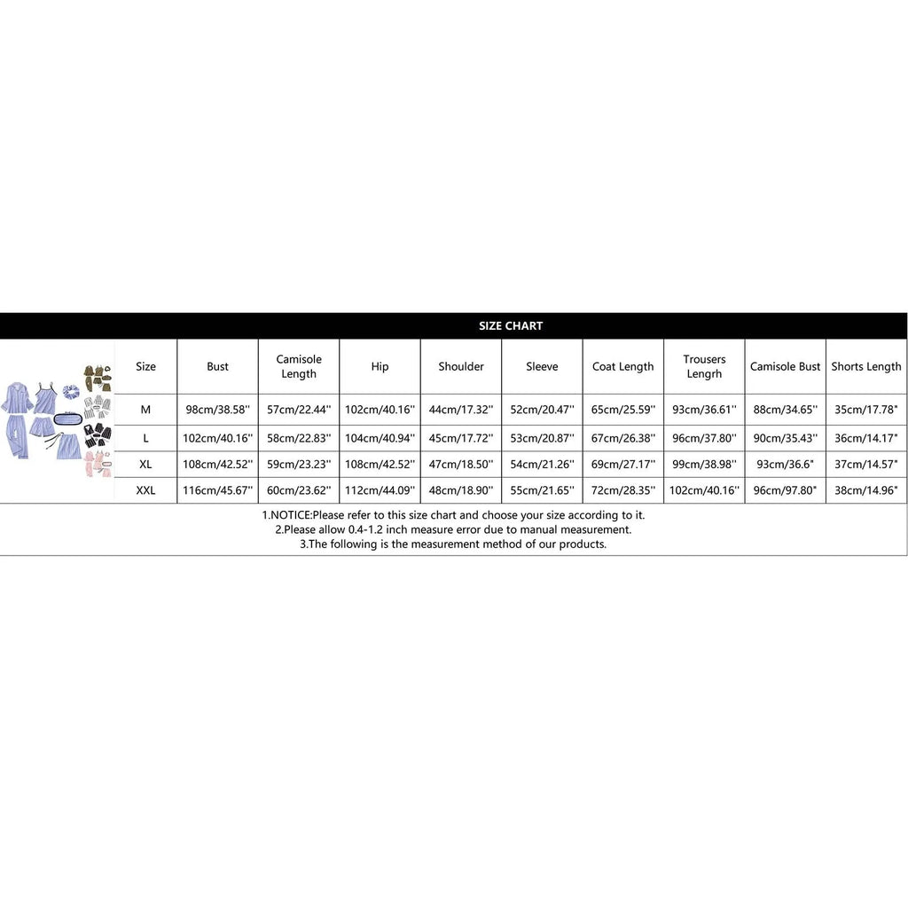 7pcs Women Pajamas Set Cotton Autumn Winter Homewear Suit Spring Summer Girls Sexy Pijama Tracksuit Elegant Female Loungewear