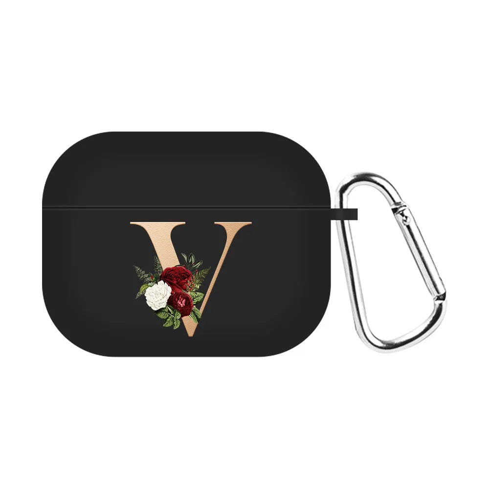 For Airpods Pro 2 USB C Case Silicone Letters Earphone Case For Apple AirPods  4 2nd Generation Pro2 Funda Headset Sleeve Case