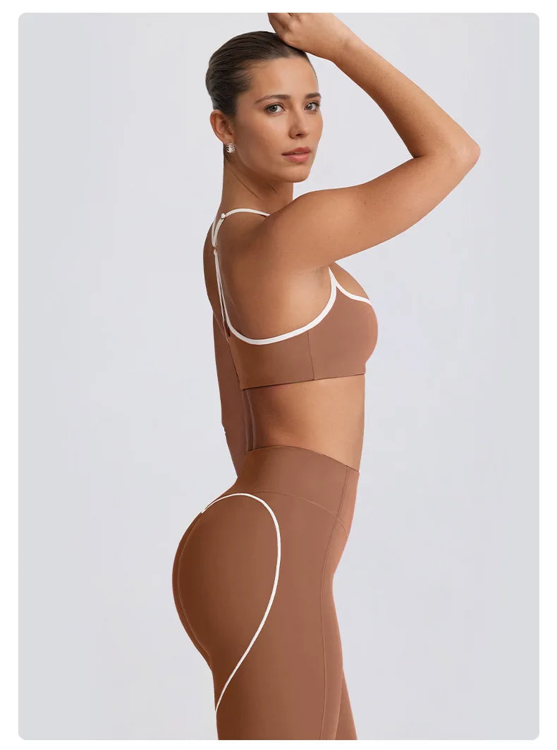 2 Pieces Tracksuit Women Yoga Set Nude Feeling Workout Set Gym Clothes Push Up Fitness Running Sportwear Sport Bra Leggings Suit