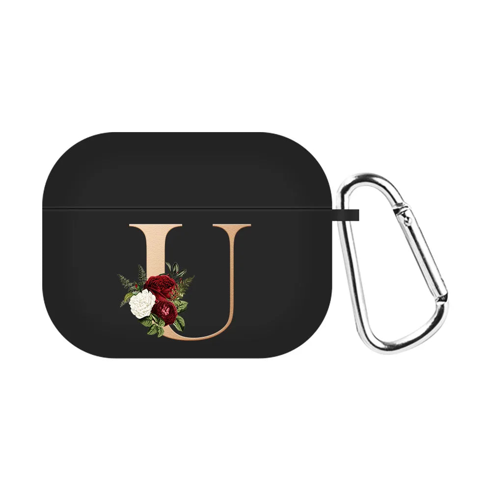 For Airpods Pro 2 USB C Case Silicone Letters Earphone Case For Apple AirPods  4 2nd Generation Pro2 Funda Headset Sleeve Case