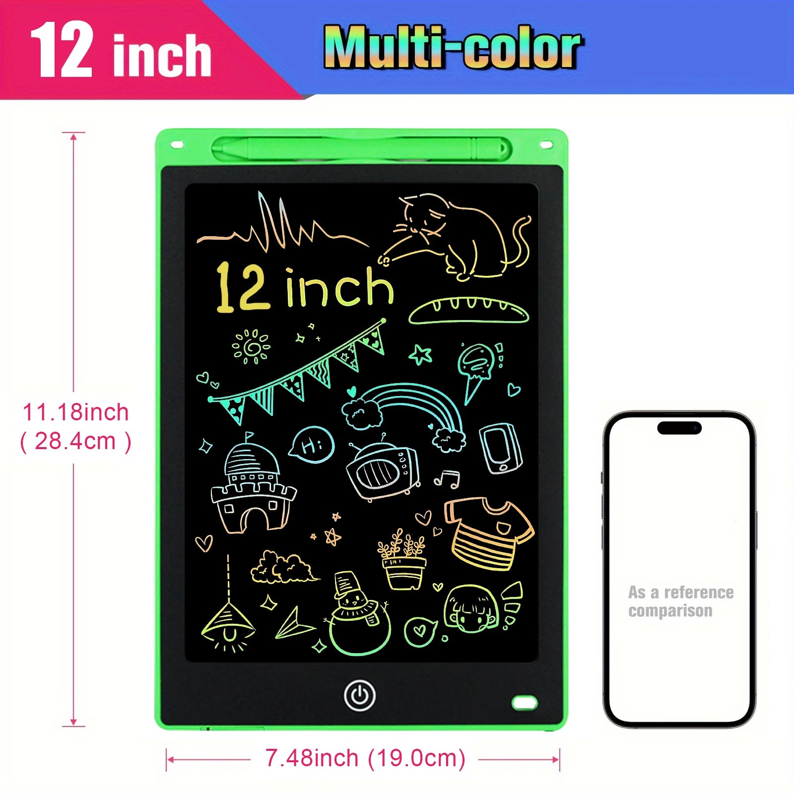 12 inch Tablets Electronic Handwriting Pad Writing Board Drawing Tablet LCD Screen Writing Tablet Digital Graphic Toys for child