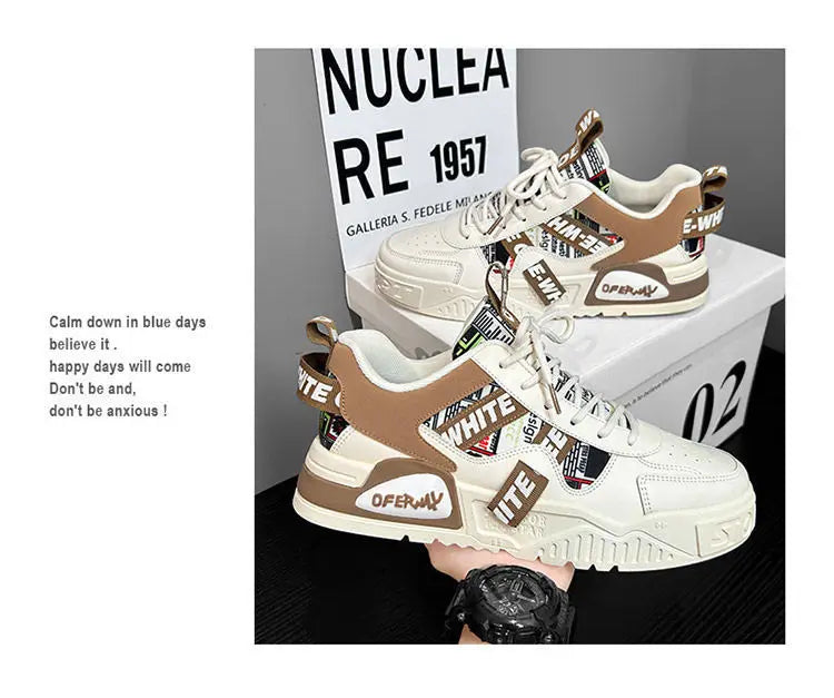 2025 Luxury Men's Vulcanized Shoes Summer Casual Sneaker for Men Outdoor Running Platform Designer Skateboard Tenis Masculino