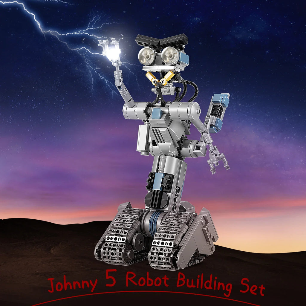 Johnnys 5 Robot Building Blocks Set Military Robot Model Action Figure Bricks Johnnys Five Building Blocks Toys for Kids Gifts
