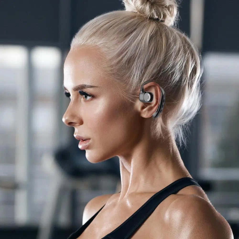 Wireless Handsfree Headset, LED Display Wireless Open Ear Headphones, HIFI Sound, Noise Reduction And 180 Degree Rotation