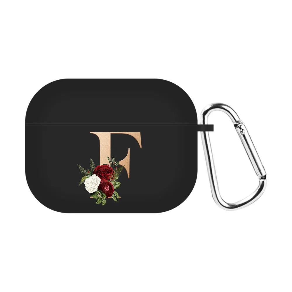 For Airpods Pro 2 USB C Case Silicone Letters Earphone Case For Apple AirPods  4 2nd Generation Pro2 Funda Headset Sleeve Case