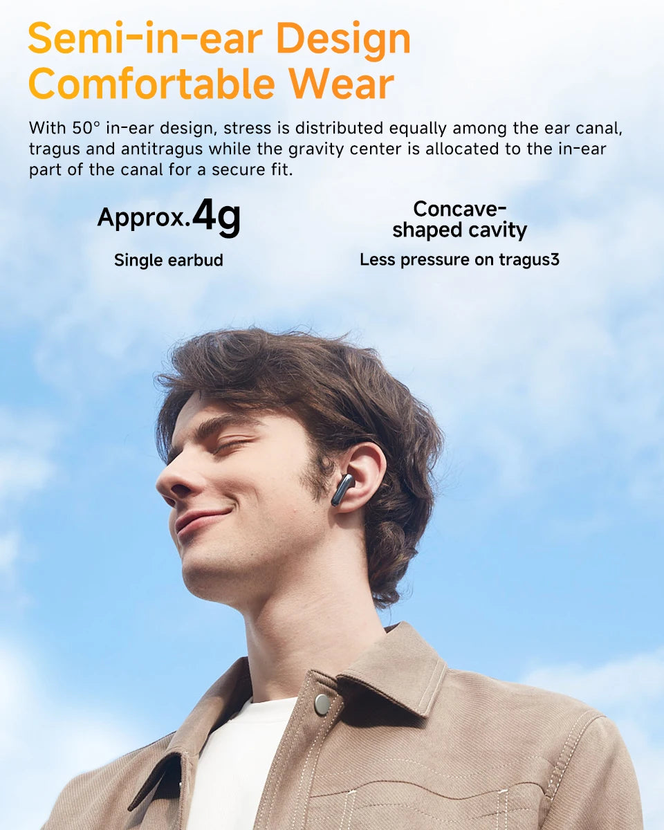 QCY HT10 AilyBuds Pro+ ANC Bluetooth Wireless Earphone Adaptive AI Audio Hi-res LDAC Earbuds ANC dual Connection Headphone
