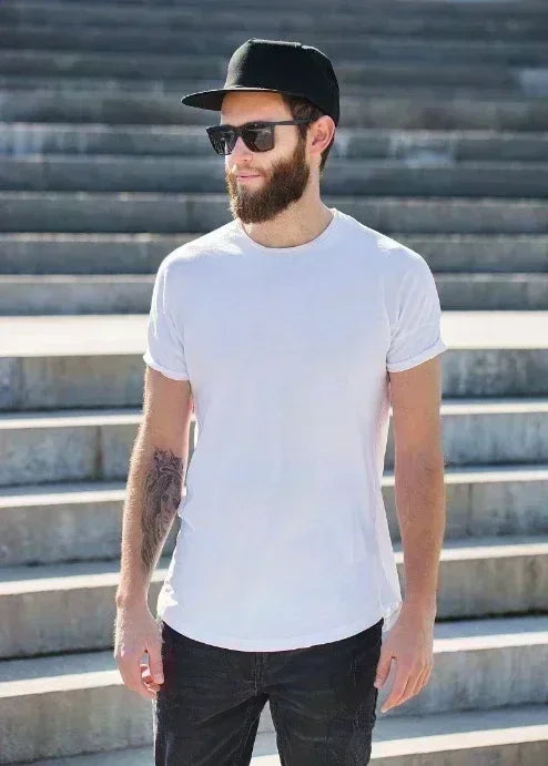 2025 Men's T-shirt Summer New Half Sleeve Cotton Fashion Brand Short Sleeve Sports Casual Loose Round Neck Men's Women's Shirts