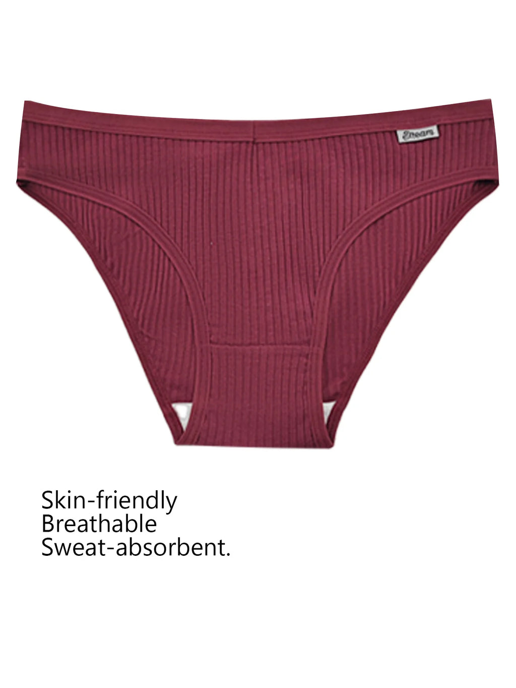 Random color 7-piece packaging, women's simple 93% cotton comfortable, soft and close-fitting bikini underwear, sexy women's und