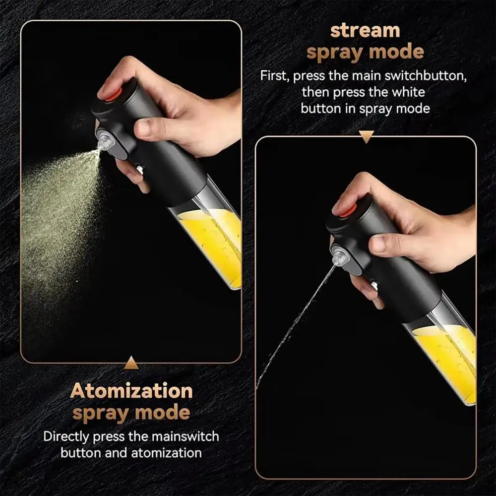 200ml Electric Butter Sprayer for Cooking Olive Oil Butter Dispenser Bottle For Kitchen Air Fryer BBQ Salad Baking gadgets