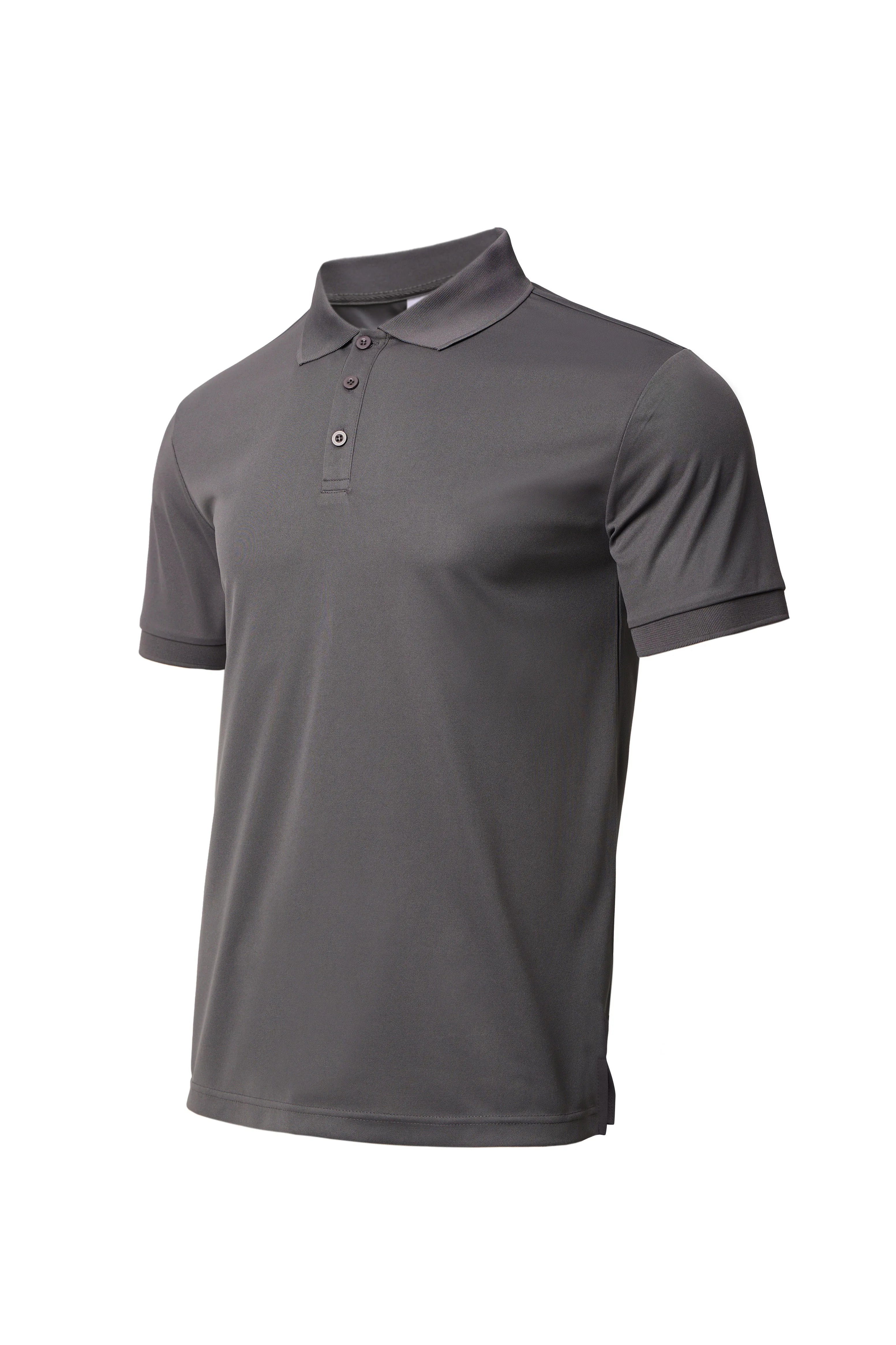 3-piece men's quick drying short sleeved casual sports golf shirt moisture wicking casual fitness top