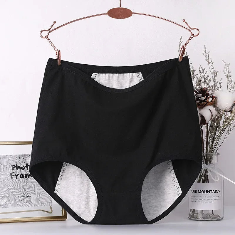 3pcs Girl Menstrual Panties Women's Physiological Briefs Ladies Period Leak Proof Panty High Waist Cotton Underwear