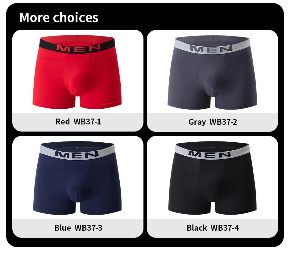 4/10 Piece Men's Black Fashionable Sexy Simple Underwear Boxer Shorts Plus Size Comfortable Versatile Casual Sports Beach Shorts