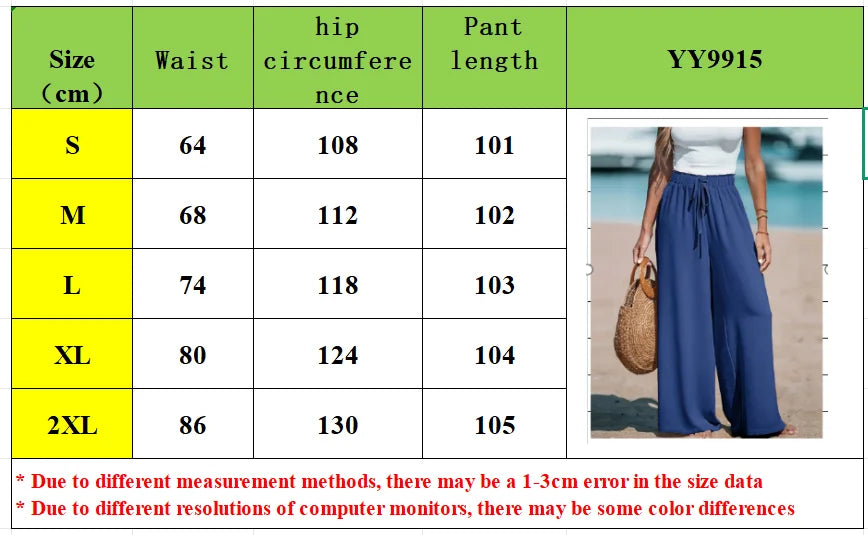 2025 Cross border Women's Four Seasons Wide Leg Loose Drawstring Casual Fashion Pants