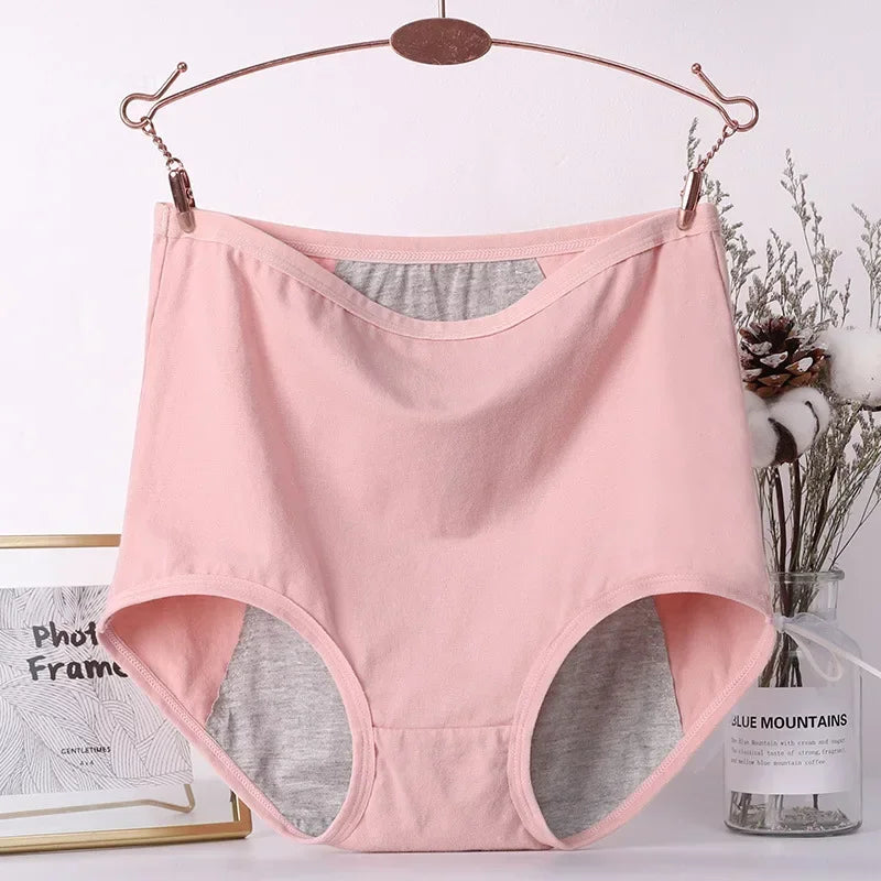 3pcs Girl Menstrual Panties Women's Physiological Briefs Ladies Period Leak Proof Panty High Waist Cotton Underwear