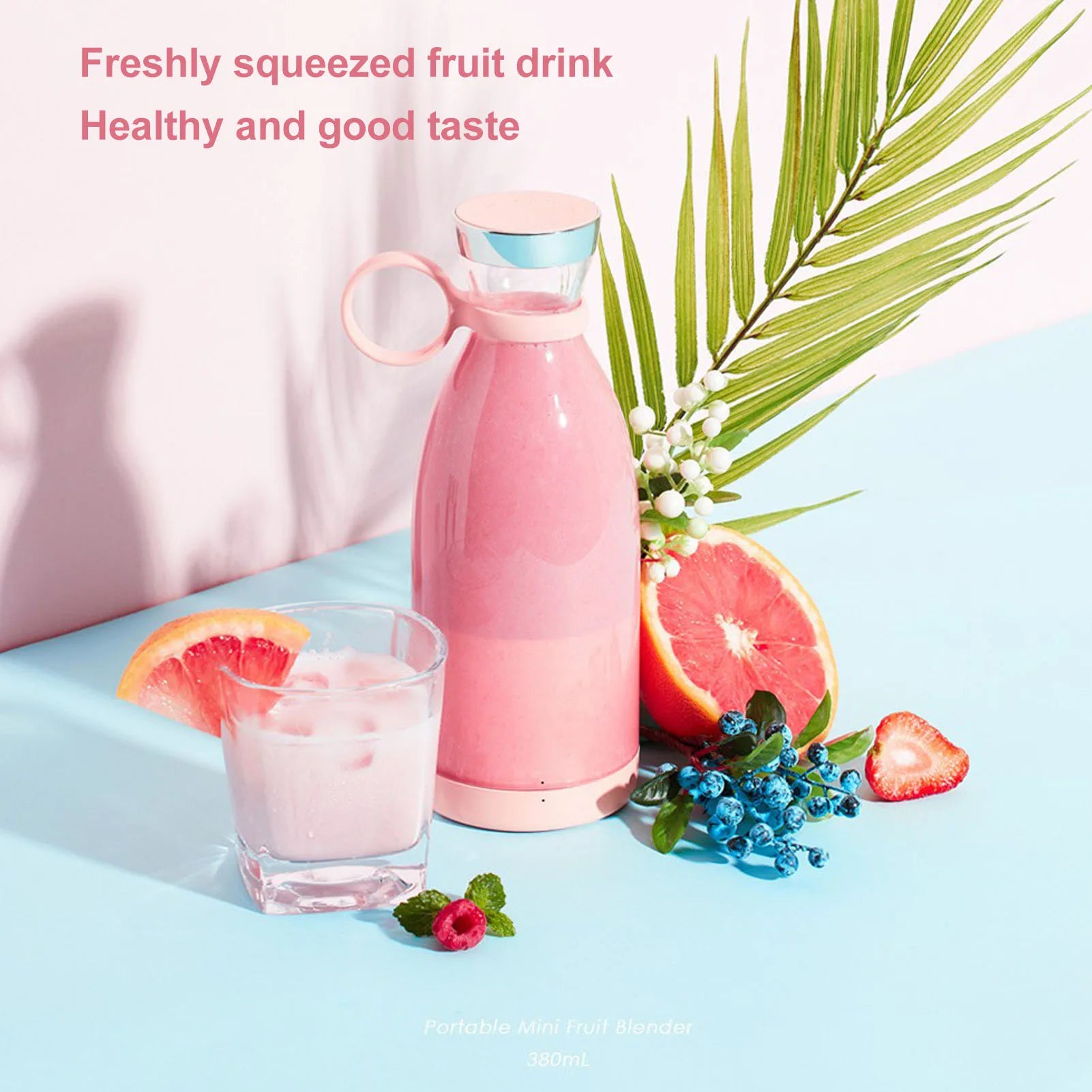 Battery Powered USB Blender  Blender Electric Battery Powered USB Blender Portable Juicer for Outdoor Travel Portable Juicer