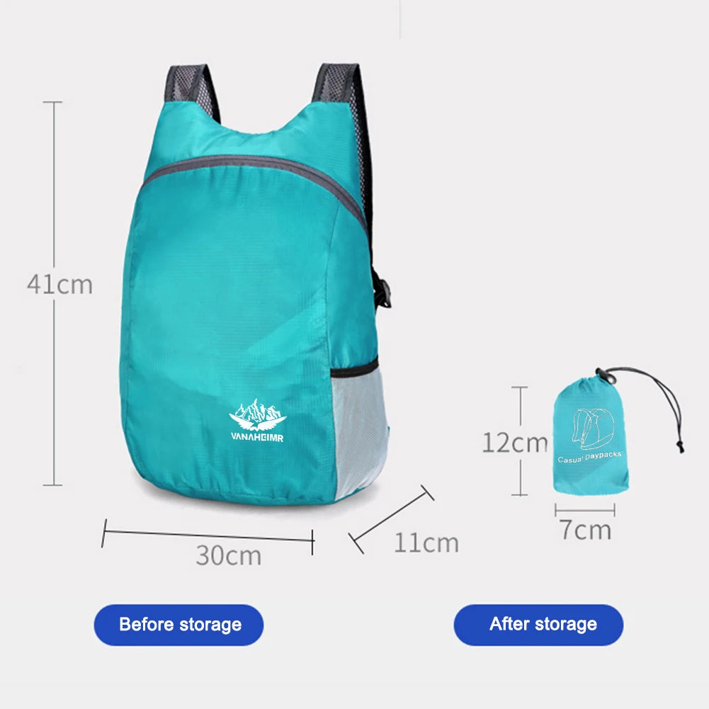 Portable Foldable Backpack Ultralight Outdoor Hiking Bag Climbing Cycling Travel Daypack Knapsack Waterproof Folding Backpacks