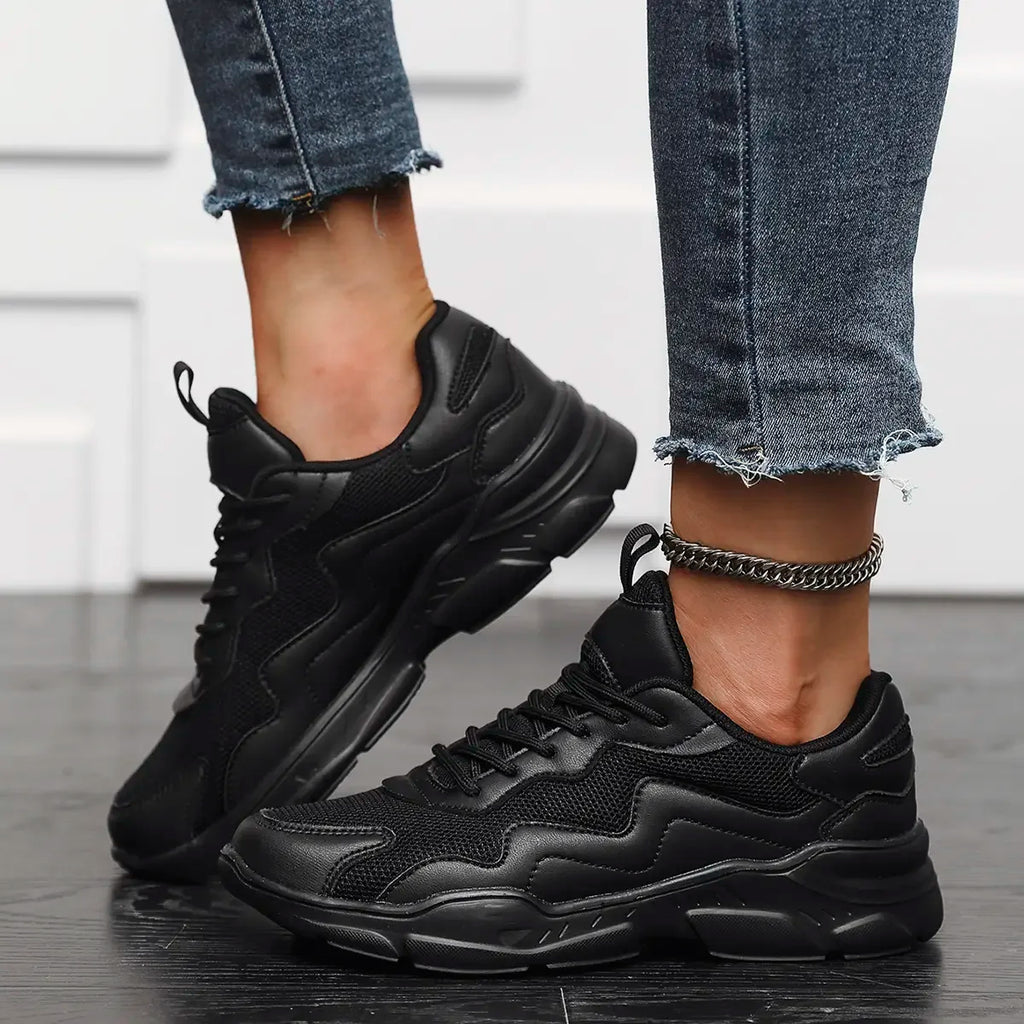Sneakers Women Shoes Women lightweight mesh breathable versatile casual shoes black sneakers for men and women