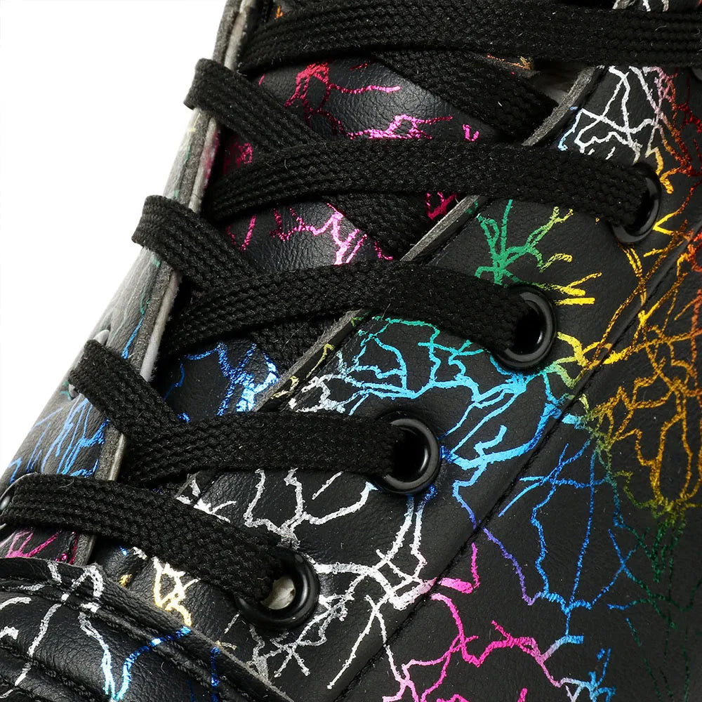 Unisex Roller Skates PU Leather Roller Skates Skating Shoes Zebra Printed Roller Skates Quad Skates Sneakers Flash Wheel Shoes