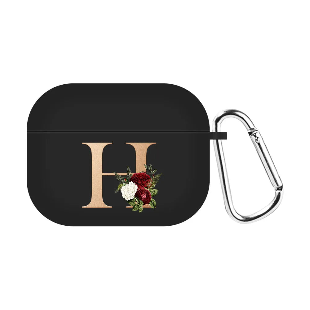 For Airpods Pro 2 USB C Case Silicone Letters Earphone Case For Apple AirPods  4 2nd Generation Pro2 Funda Headset Sleeve Case