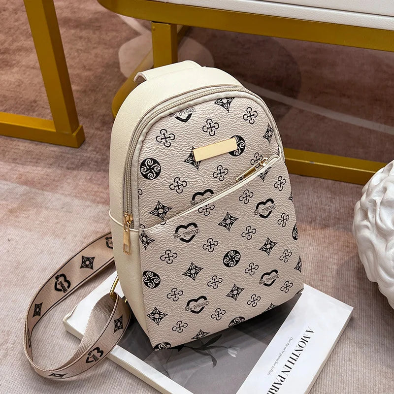 Women's Crossbody New Chest Bag 2024ladeis Bag Women's Crossbody Printed Bag Men's Chest Bag