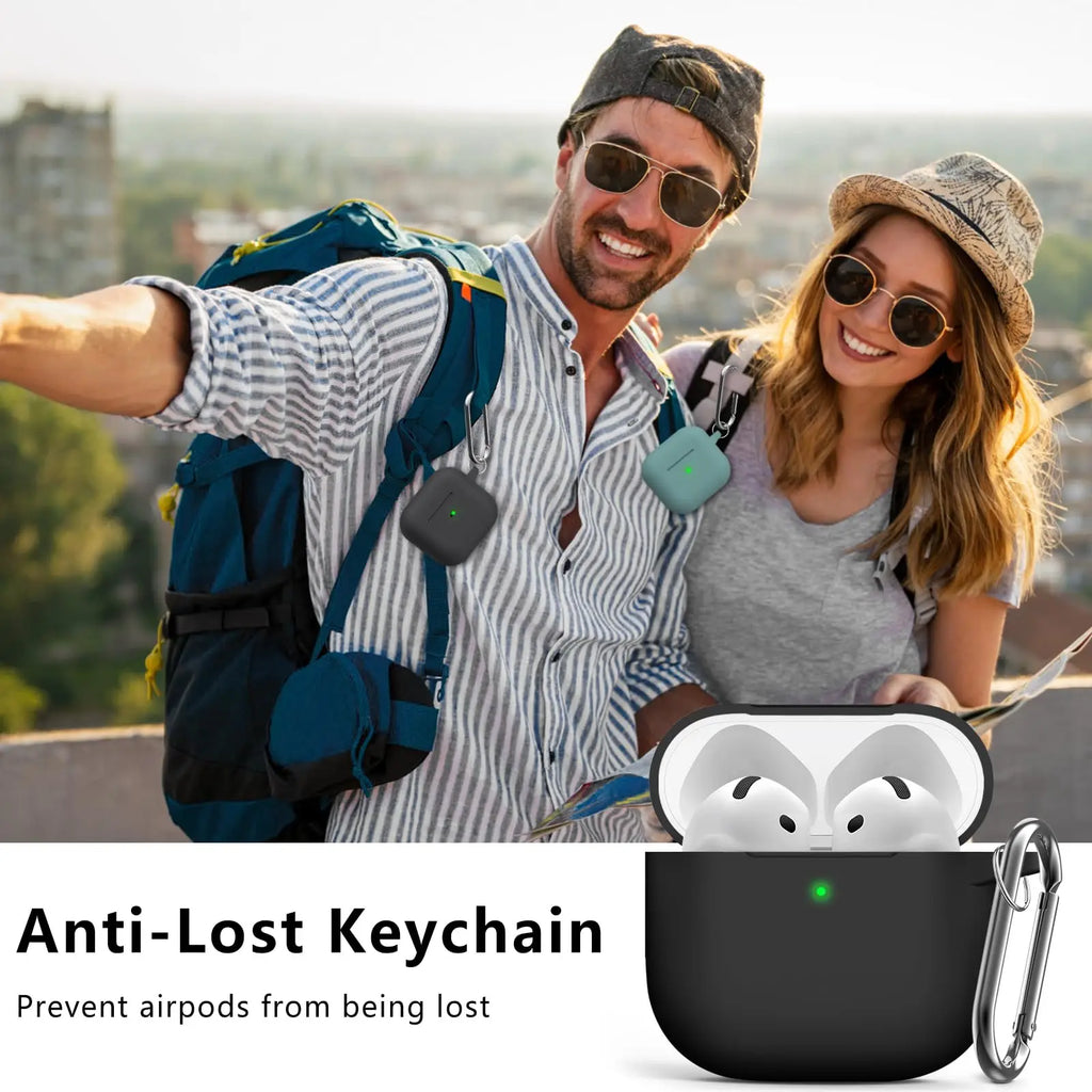 New For Airpods 4 Case Silicone Earphone Case with Active Noise Cancellation Shockproof Protective Case for Apple Airpods 4 2024