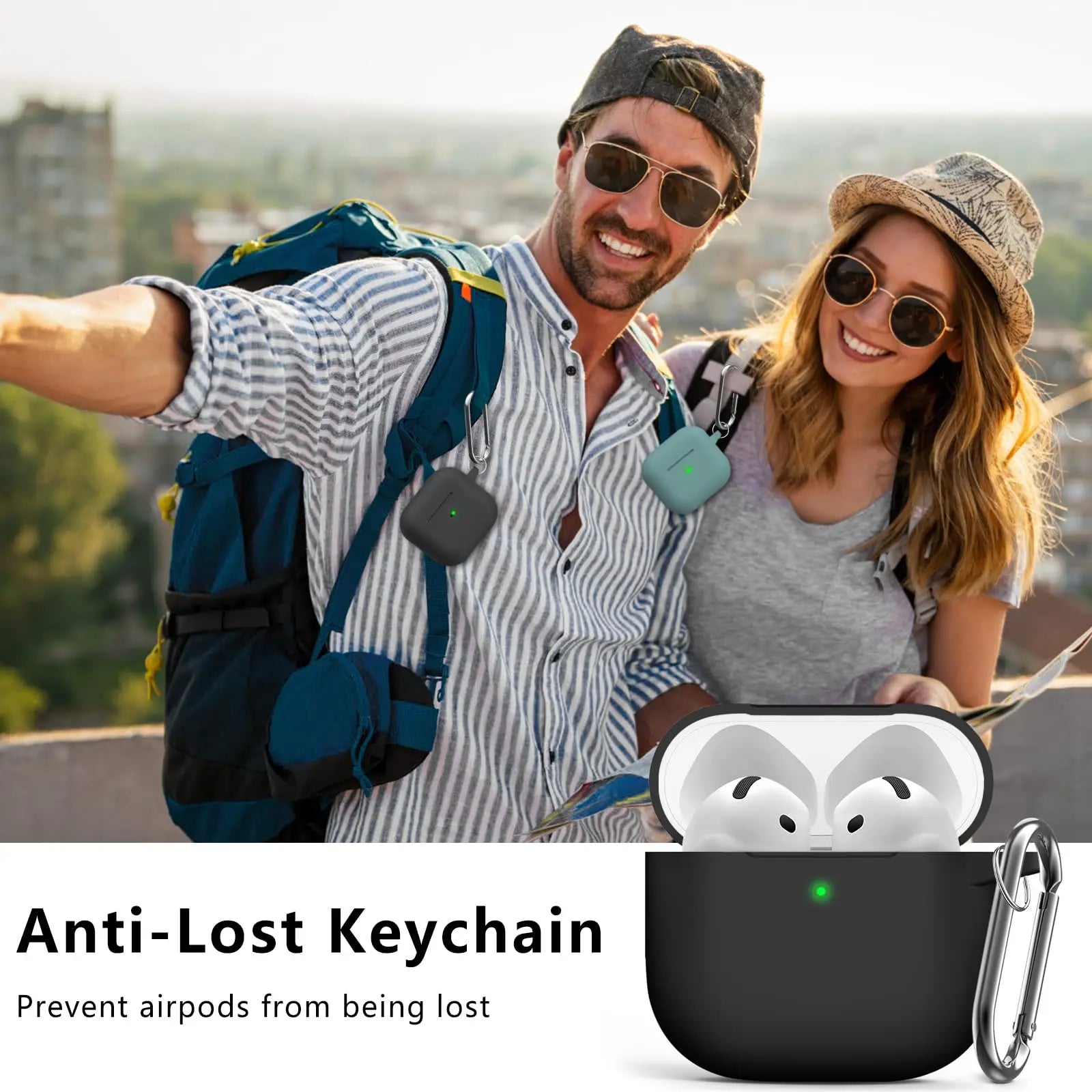 New For Airpods 4 Case Silicone Earphone Case with Active Noise Cancellation Shockproof Protective Case for Apple Airpods 4 2024
