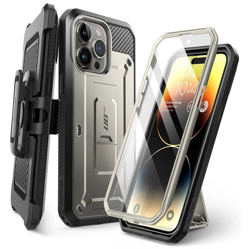 SUPCASE For iPhone 15 Pro Max Case 6.7" (2023) UB Pro Full-Body Rugged Heavy Duty Rugged Case with Built-in Screen Protector